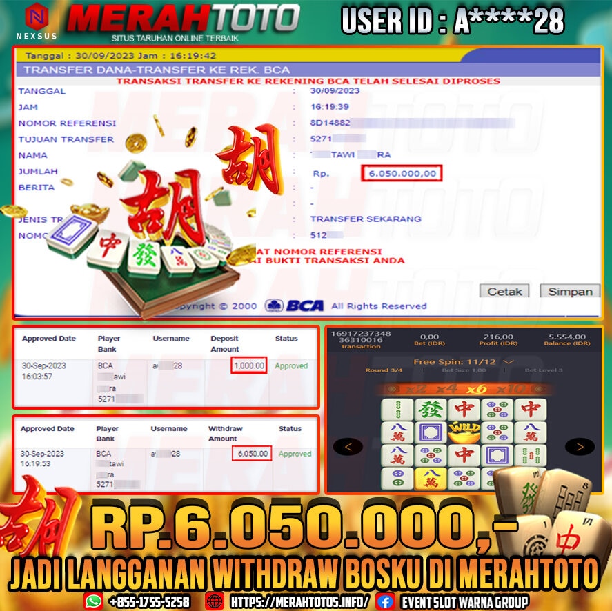 bukti-jp-slot-member-merahtoto-30-september-2023-mahjong-ways-pg-slots